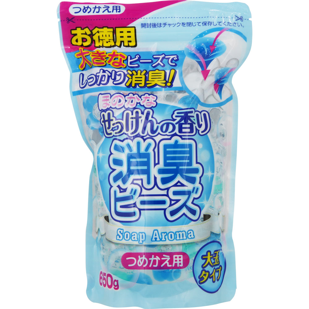 ＮＩＤ 消臭ビーズ せっけんの香り つめかえ用 650g