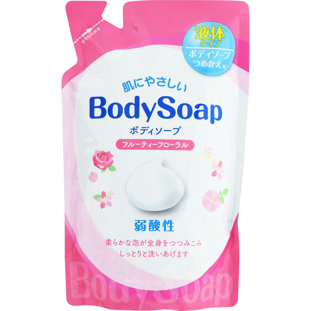 肌にやさしいボディソープフルーティフローラル 詰替用 400mL
