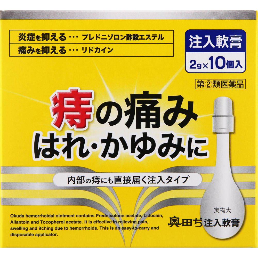奥田ぢ注入軟膏 2g×10個