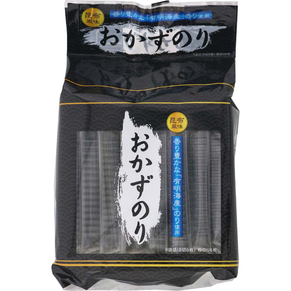 ＮＩＤ 有明海産おかず海苔 8切6枚×8袋