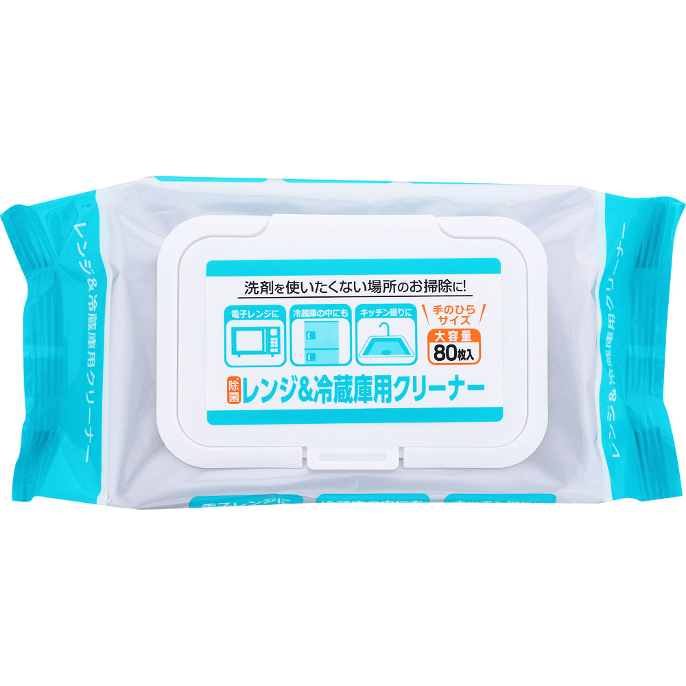 ＮＩＤ 大容量レンジ＆冷蔵庫用クリーナー 80枚