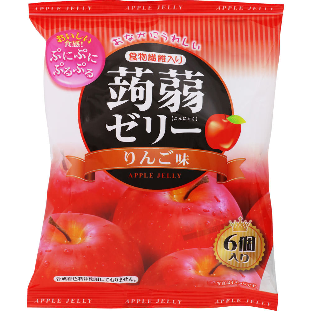 ＮＩＤ 蒟蒻ゼリーりんご 6個