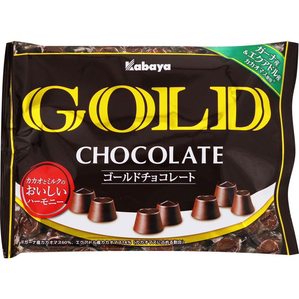 カバヤ ゴールドチョコレート 128g・26粒