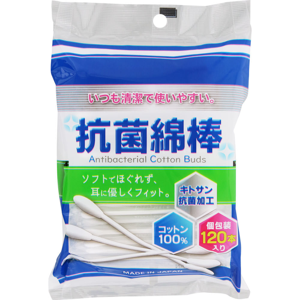 ＮＩＤ 抗菌綿棒＜個包装＞ 120本（10本×12シート）