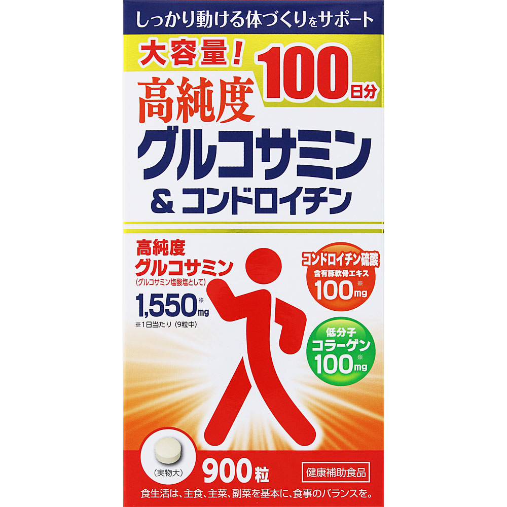 ＮＩＤ 高純度グルコサミン＆コンドロイチン 270g（300mg×900粒）