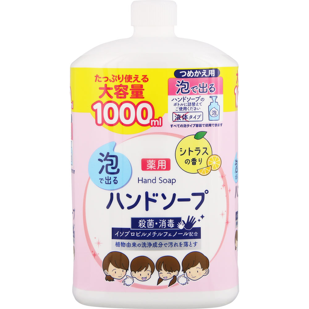 NID 泡で出る薬用ハンドソープ シトラスの香り 詰替用｜ドラッグ