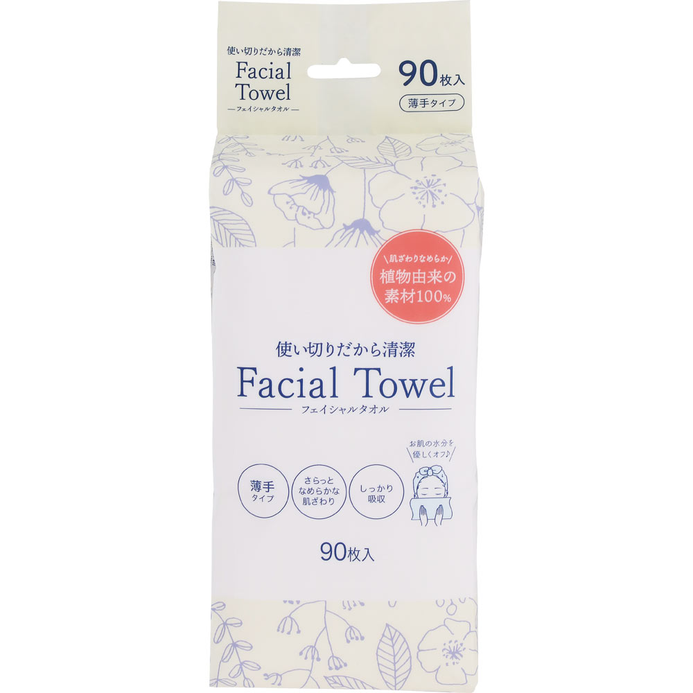 ＮＩＤ フェイシャルタオル 薄手タイプ 90枚