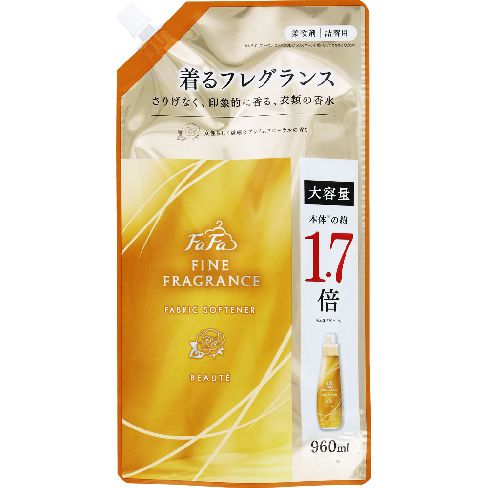 ＮＩＤ ファーファファインフレグランス柔軟剤 ボーテ 大容量詰替 960mL