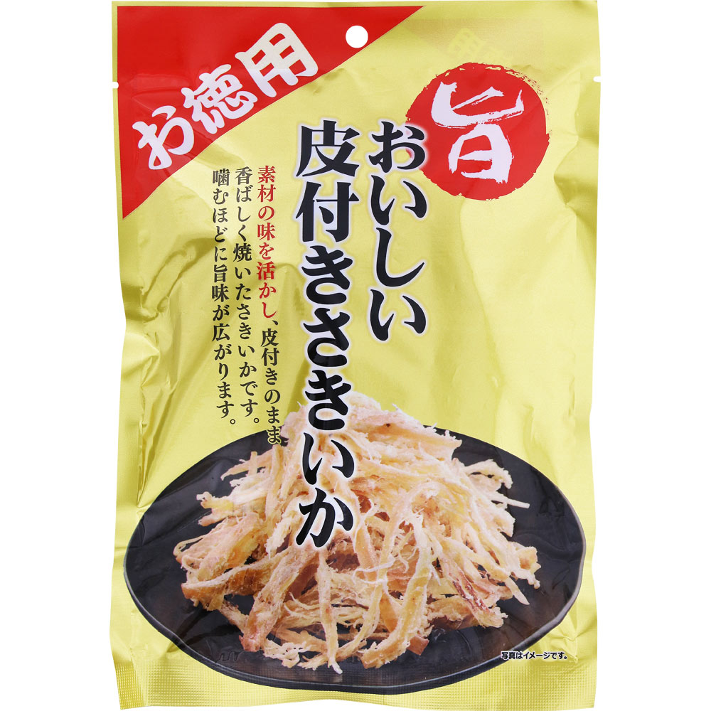 おいしい皮付きさきいか（お徳用） 77g