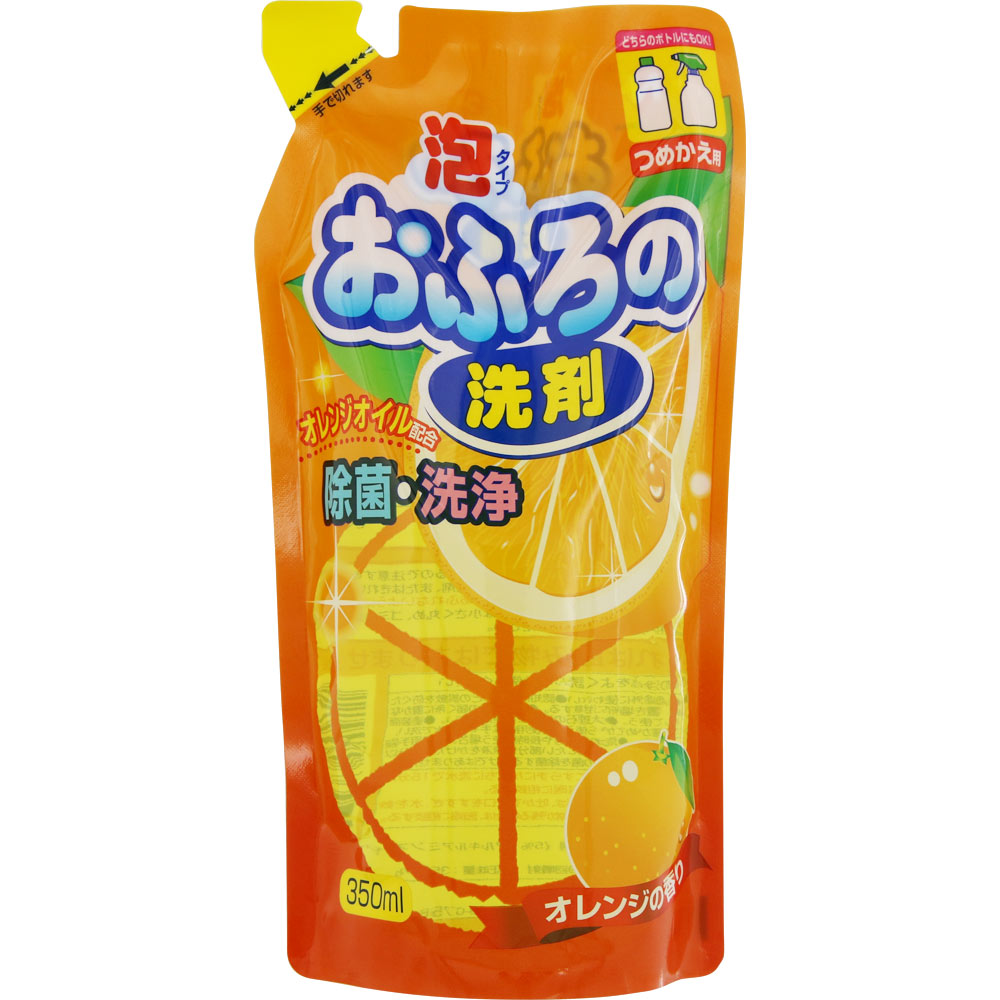 ＮＩＤ おふろの洗剤泡タイプオレンジオイル配合 詰替 350mL