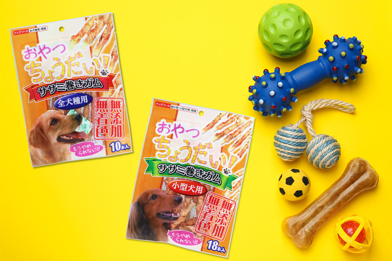 おやつちょうだい ササミ巻きガム 小型犬用｜ドラッグストアで買えるNID PB